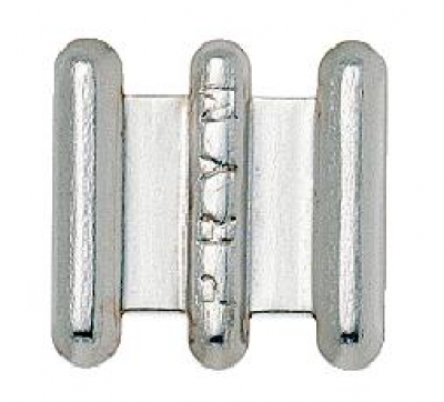 NF-Hosenhaken und Stege m. Schließplatte ST 13 mm silberfarbig, 100 St