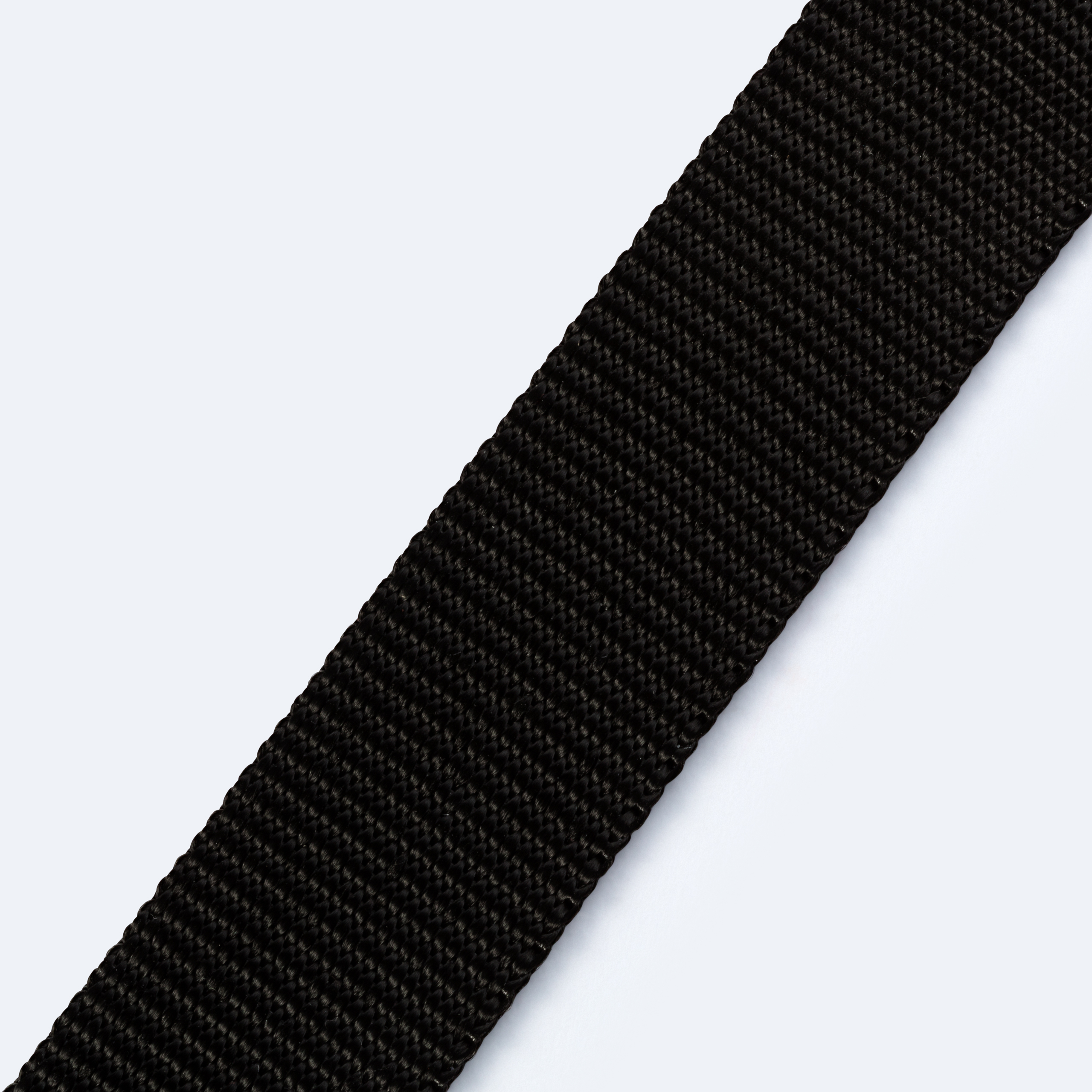 Gurtband für Rucksäcke 25 mm schwarz, Meterware