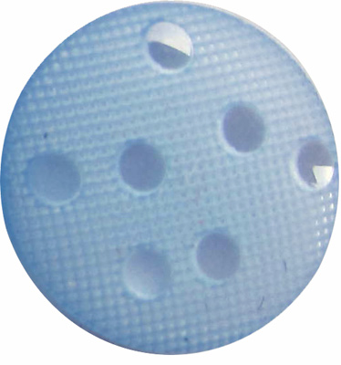 Knopf mit Punkten 20''/12 mm hellblau, PrG 5