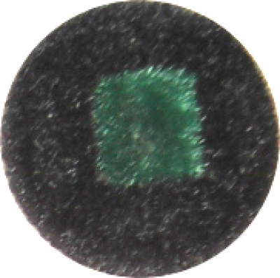 Knopf 15mm Textilüberzug Samt Öse  schwarz 