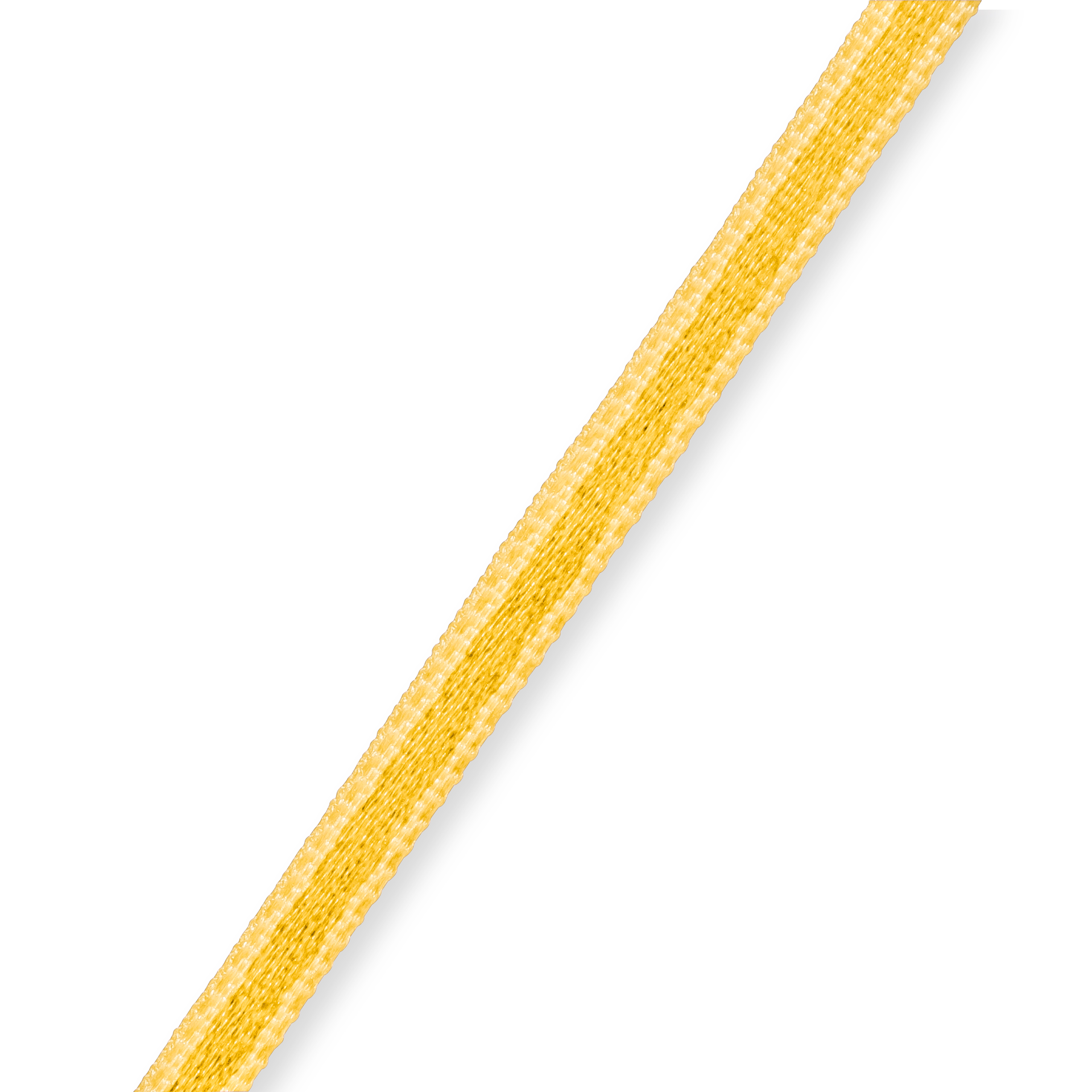 Satin ribbon 3 mm neon yellow, 50 m