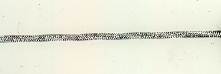 Brokat-Tresse 4mm silber 50m Schlitten Metallgesp. oxydationsfrei