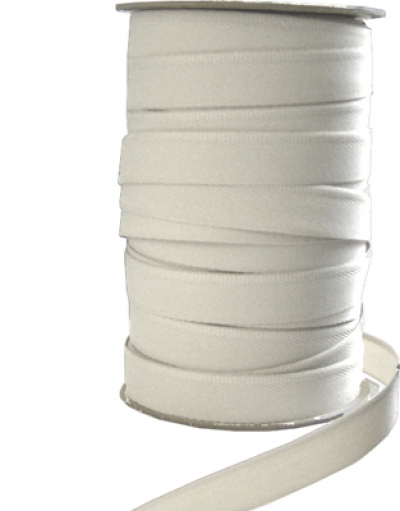 Stoßband/Hosenschonerband reinweiß mittelhart , die perfekte Qualität zum Schutz des Hosensaumes vor Abrieb 