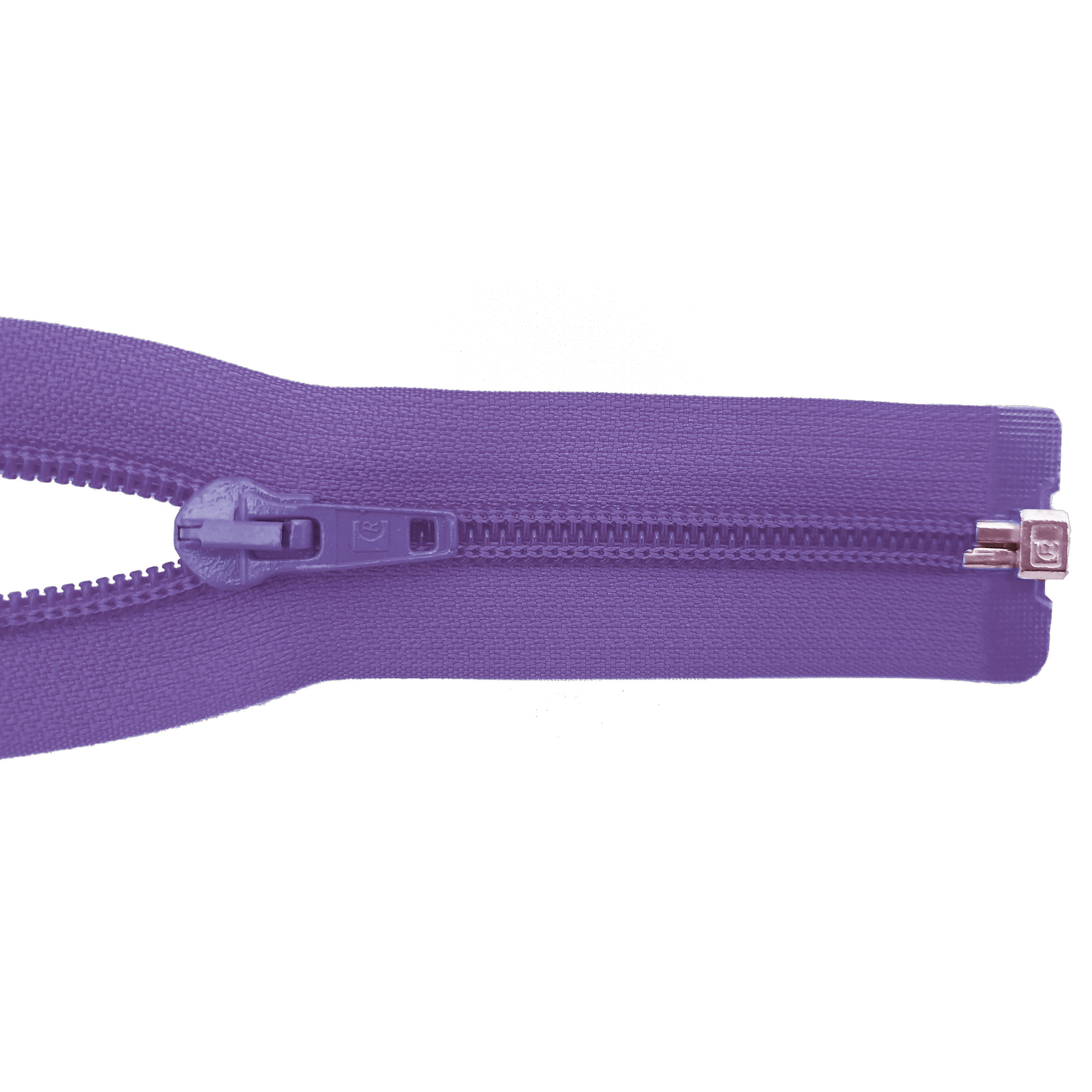 zipper 100cm,divisible, PES spiral, wide, blue purple