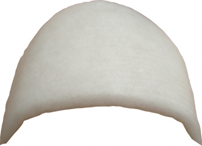 Schulterpolster Bluse Sichel / Halbmond-Form   groß, dünn 12x17x0,7cm, extra weich