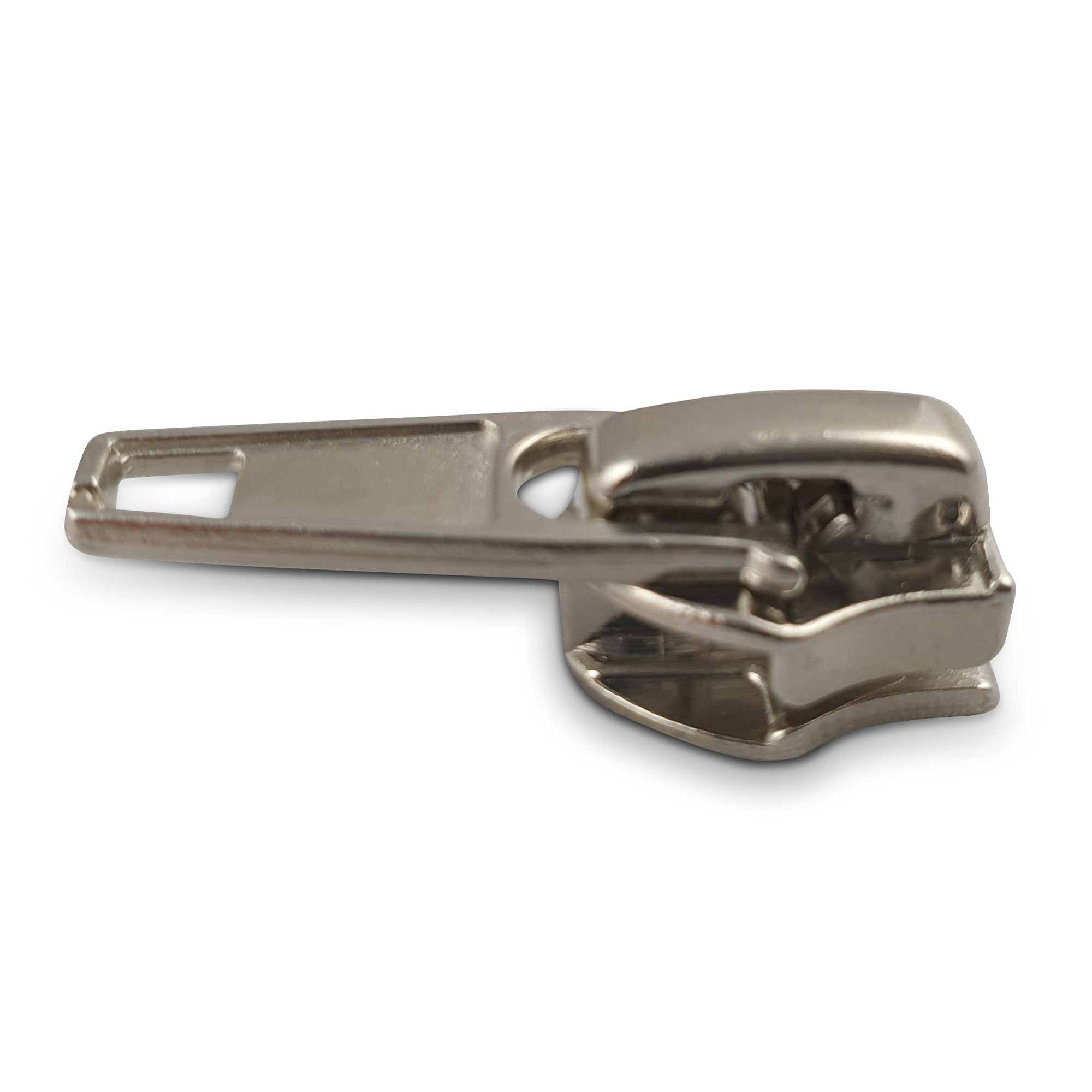 Schieber für Motorrad Reißverschlusss Metall- oder Kunststoffzähne 8mm silber , hochwertiger Marken-Reißverschluss von Rubi/Barcelona