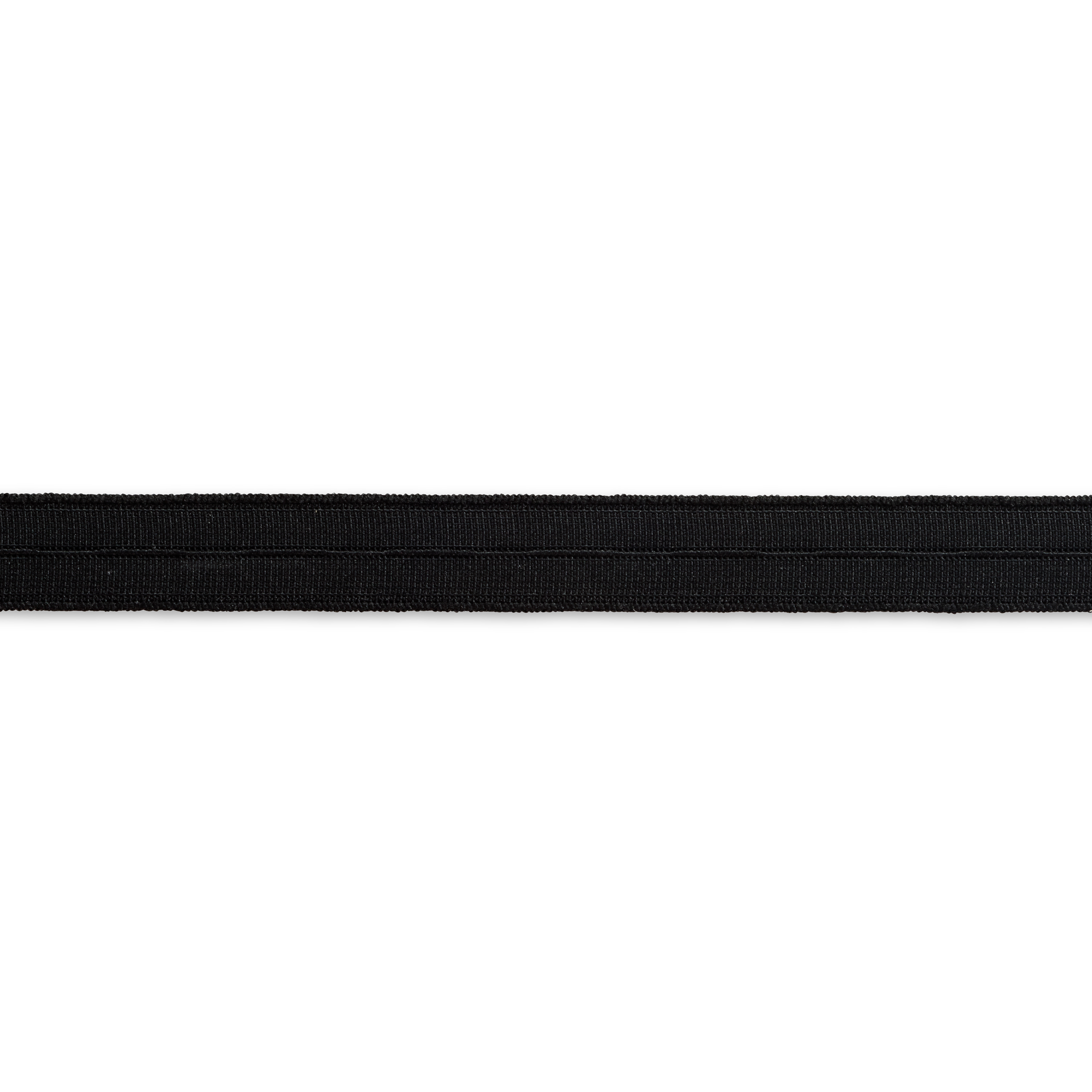 Knopflochgummi Elastic glattes Band 18 mm schwarz, Meterware
