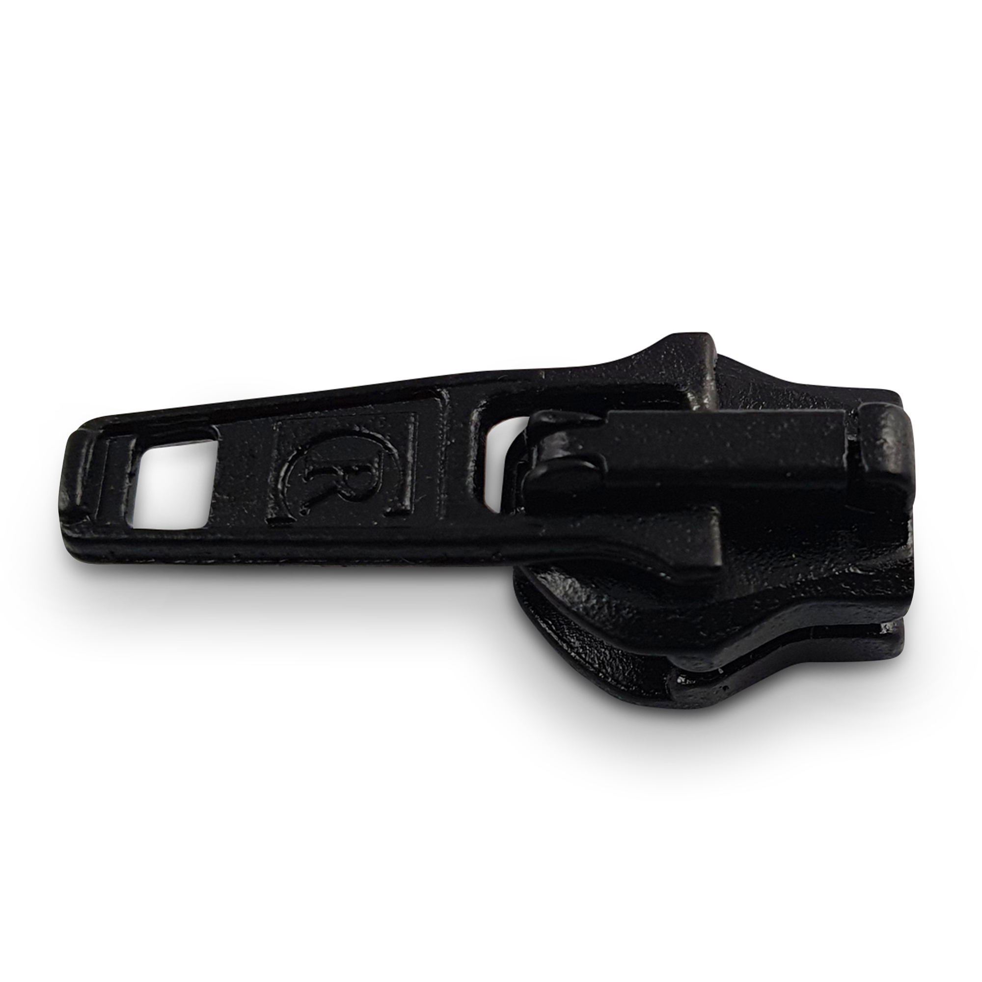Schieber für 6 mm PE-SpiralReißverschlüsse schwarz 0100 (Taschen- und Kofferschieber), hochwertiger Marken-Reißverschluss von Rubi/Barcelona