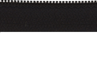 Reißverschluss schwarz endlos, nicht teilbar, PES-Spirale fein,3mm,  Marken-Reißverschluss Rubi/Barcelona, hochwertiger Marken-Reißverschluss von Rubi/Barcelona