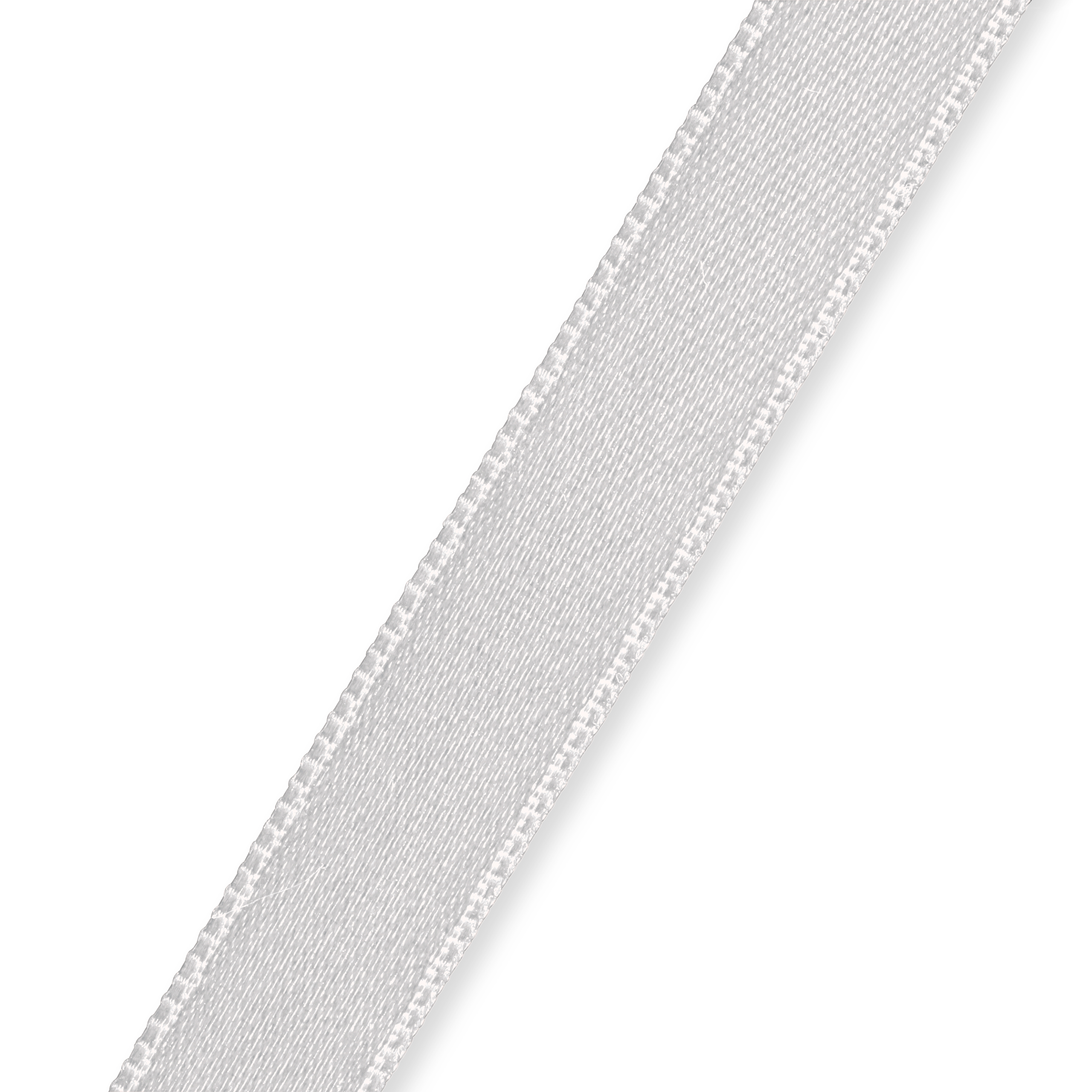 Satinband 10 mm silber, Meterware