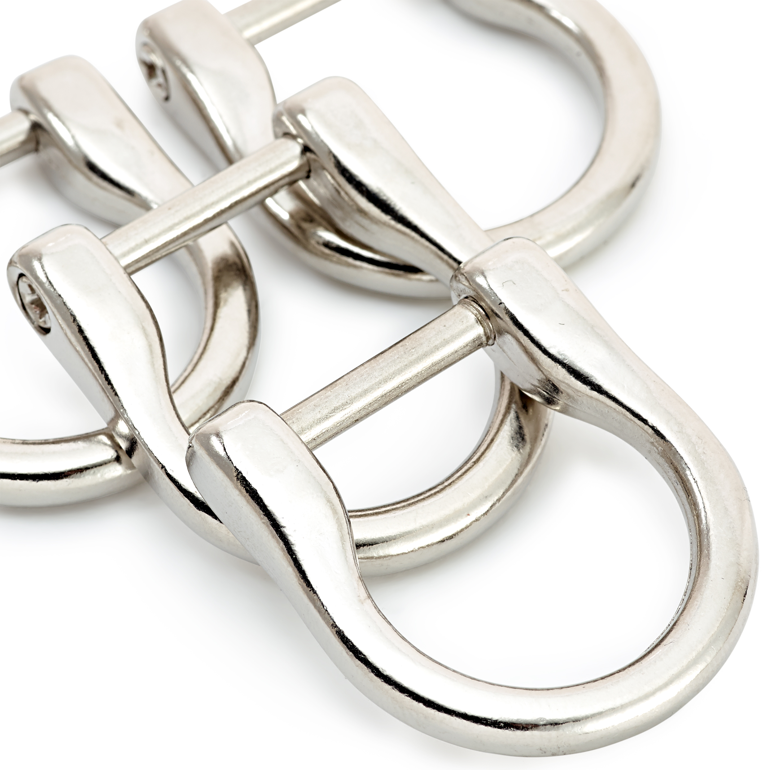 Bag handle loops silver col 18 mm, 4 St