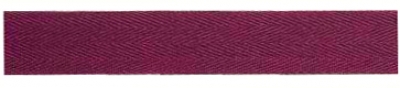 Cotton tape strong 20 mm wine red, 30 m