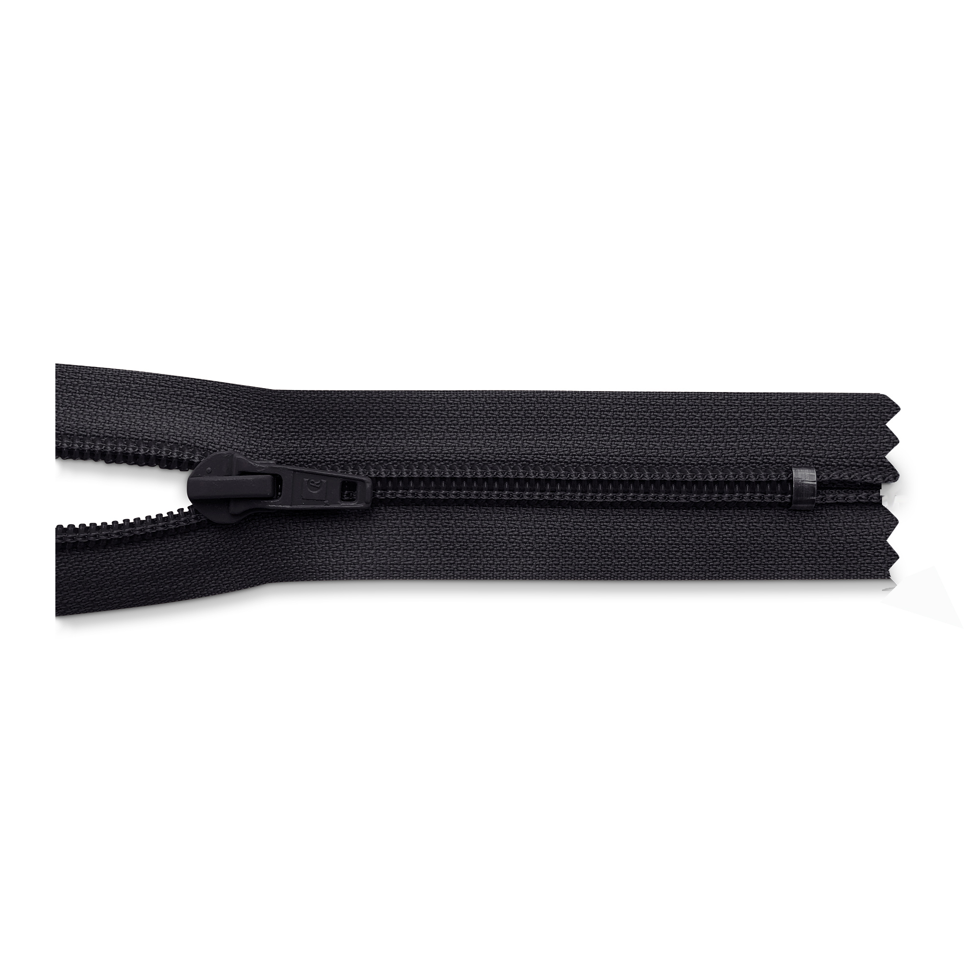 Reißverschluss 16cm, nicht teilbar, PES-Spirale breit, schwarz, hochwertiger Marken-Reißverschluss von Rubi/Barcelona