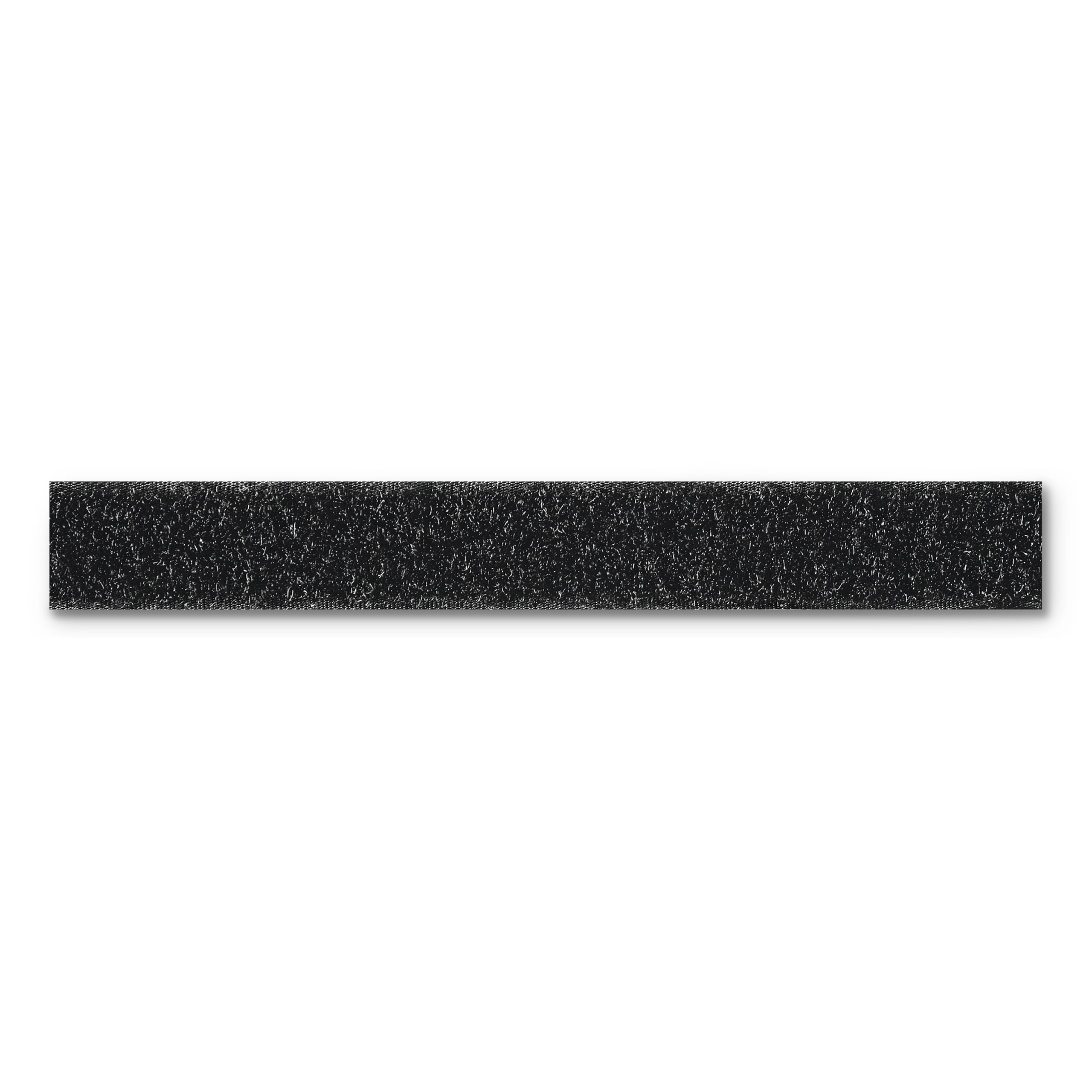 Klettband Flauschseite selbstklebend 20 mm schwarz, Meterware