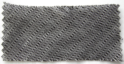 Interfacing ribbon woven,  40 mm diagonal, grey for ironing