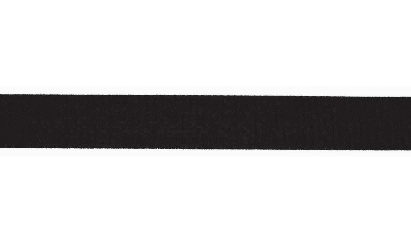 Elastic-Einfassband/Falzgummiband matt schwarz 20mm NY/SP