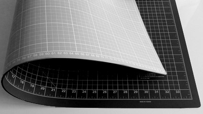 Schneideunterlage, 100 x 200cm grün/grün