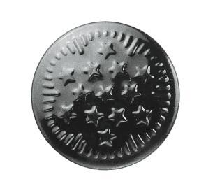 Bachelor Button - lower parts 13 Stars brass 16 mm antique steel, 1000 St