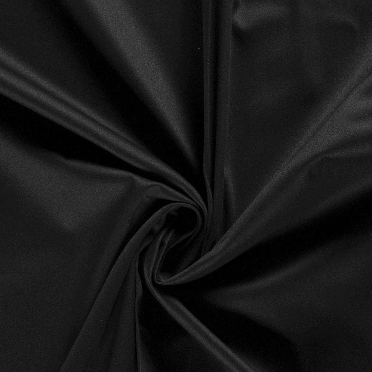 Baumwoll-Satin, schwarz, glänzend, schwer, elastisch, 55%Polyester 42%Baumwolle 3%Elasthan, 140-145cm