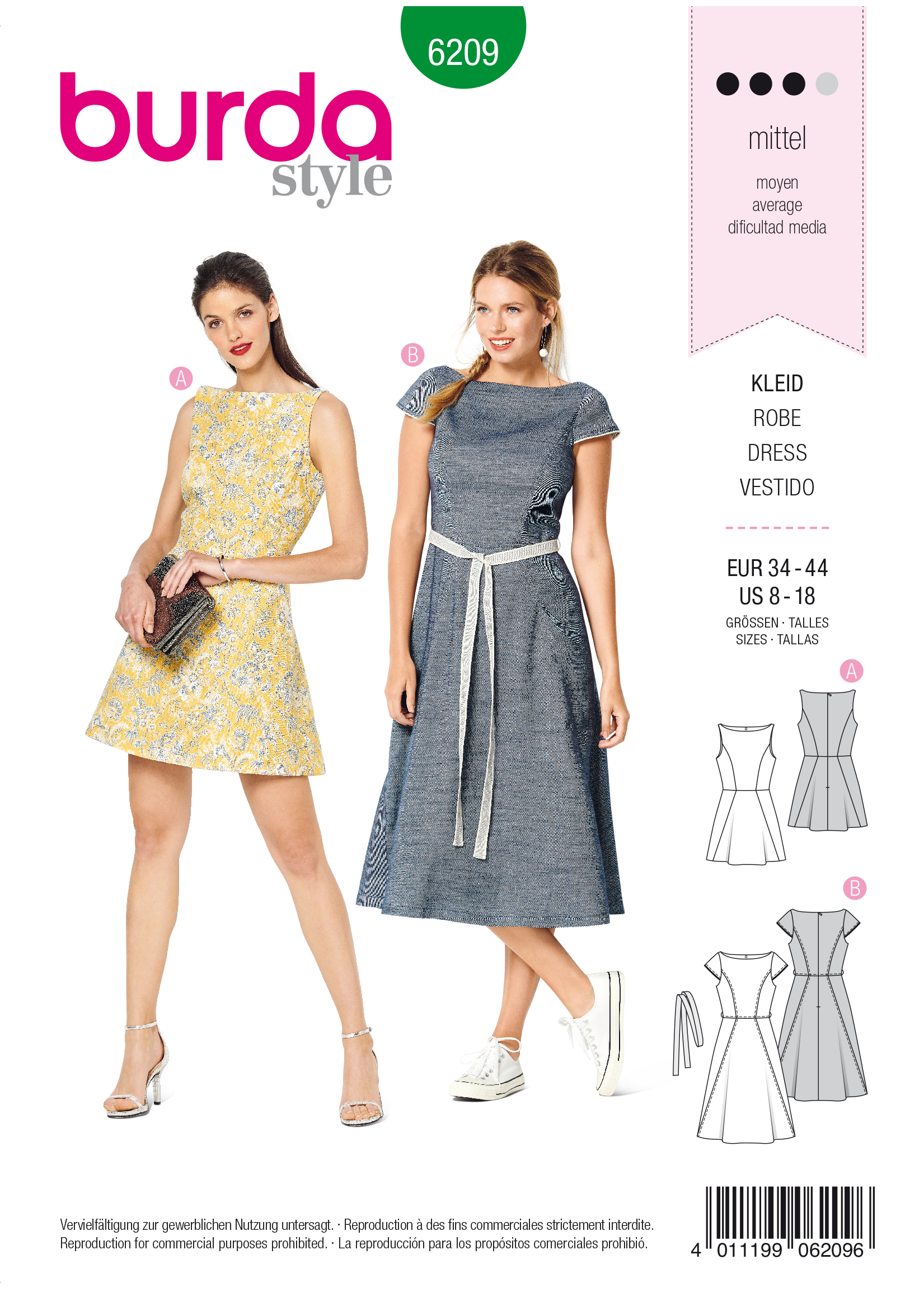 Burda Schnittmuster Kleid