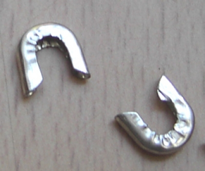 Metallkappen für Spiralfedern  7 mm, exakte Passform