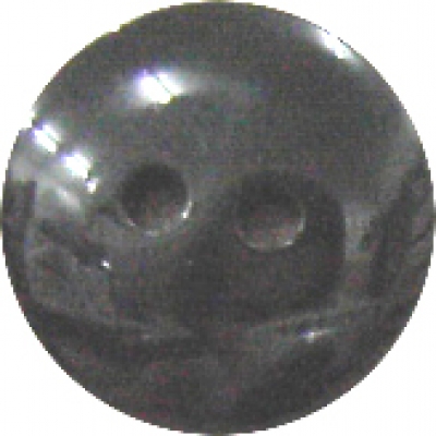 Knopf 20mm/32" PE 2 Loch  schwarz poliert glänzend