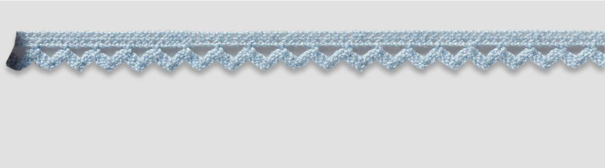 Bobbin lace 10 mm light blue, 25 m