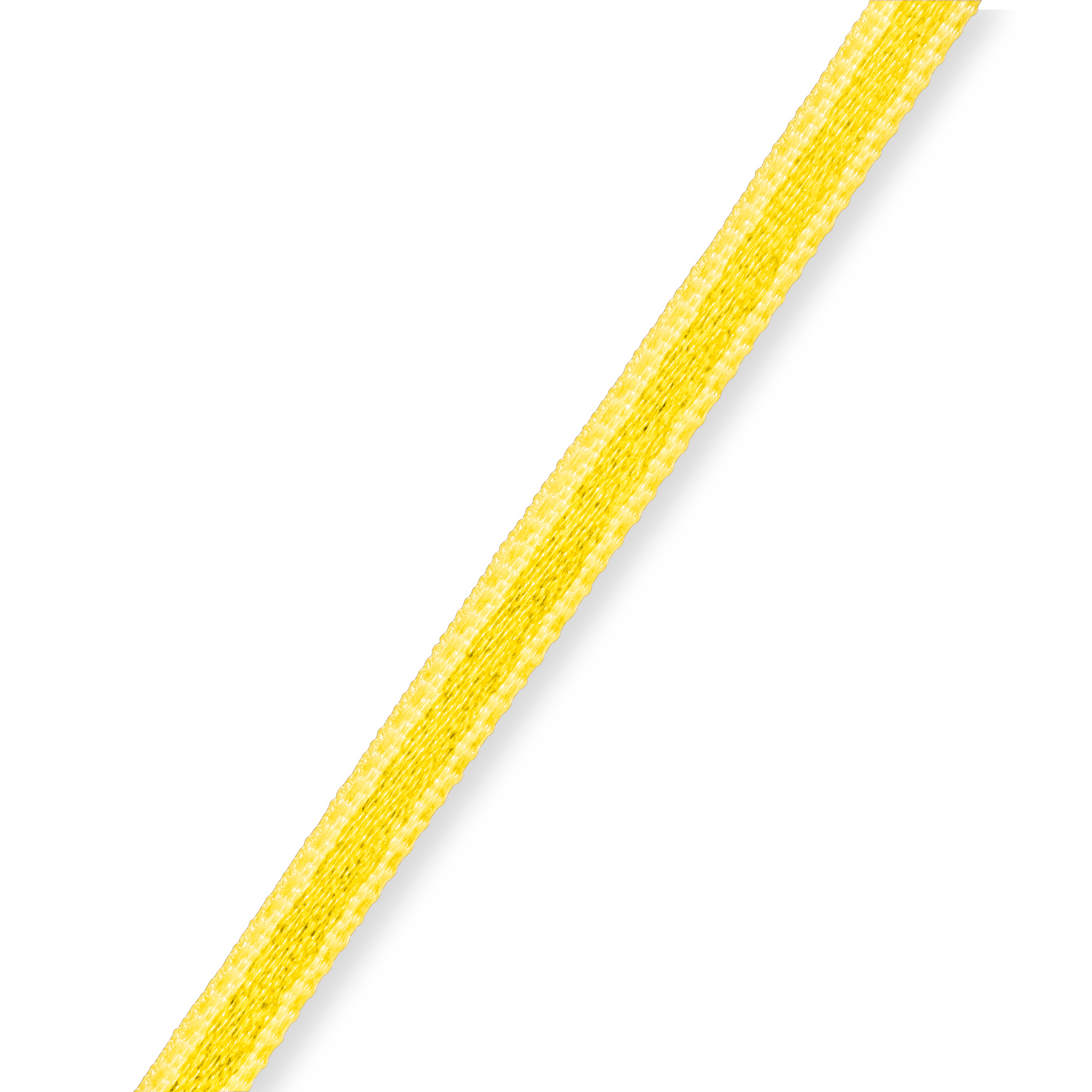 Satin ribbon 3 mm lemon, 50 m