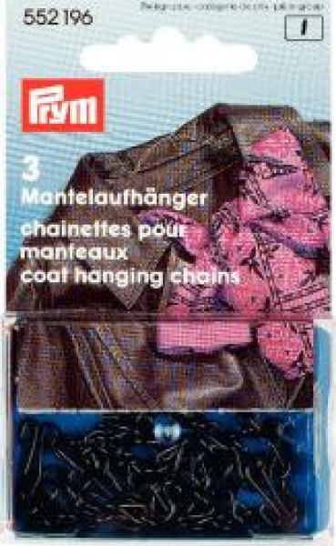 Coat Hanging Chains mild steel black, 3 St