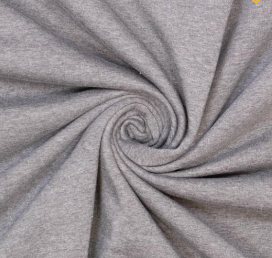 Sweatstoff Bio, gerauht, grau, 82% Bio-Baumwolle, 18% recyc.PES