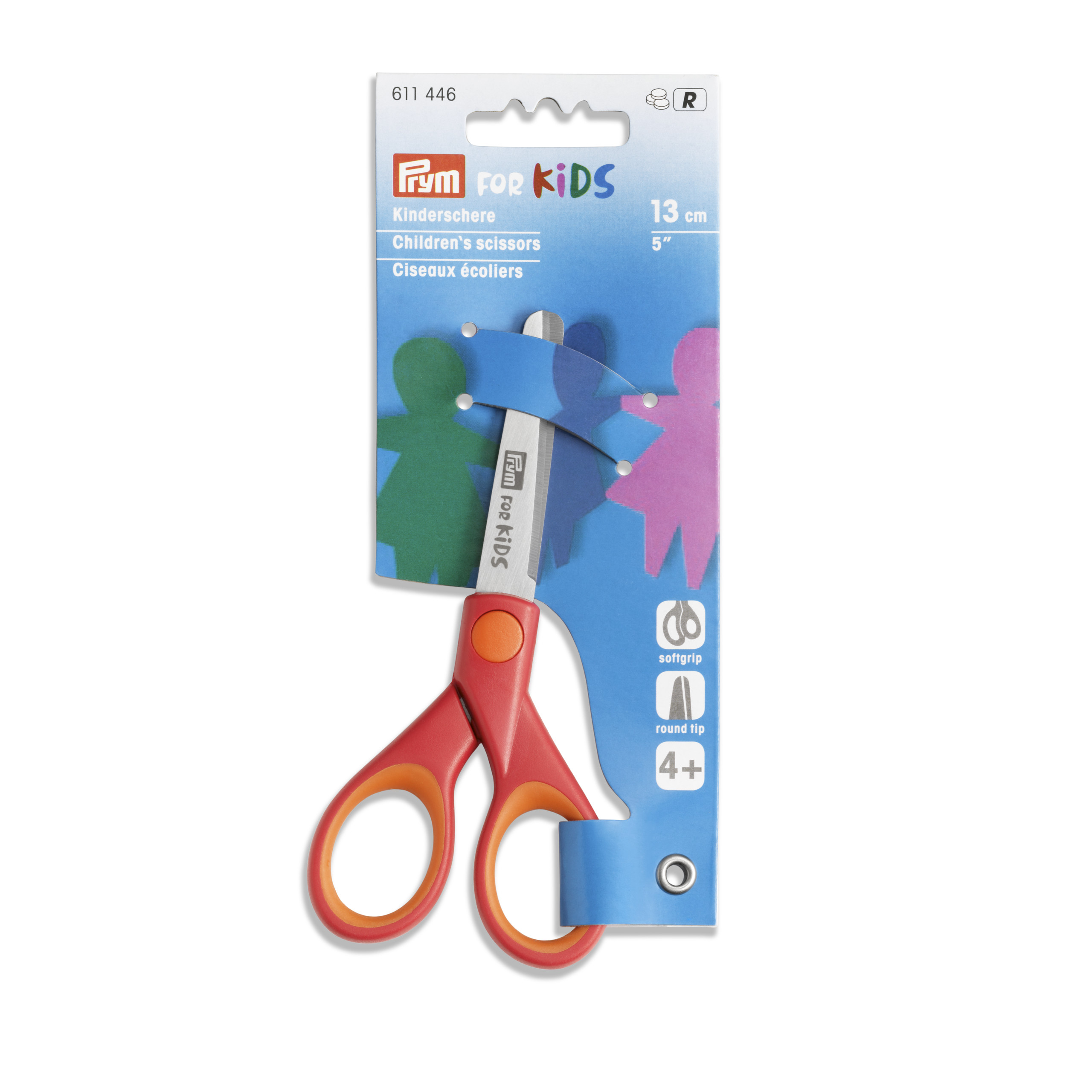 Children's Scissors Prym for Kids grip blue/red 4'' 10 cm, 1 St