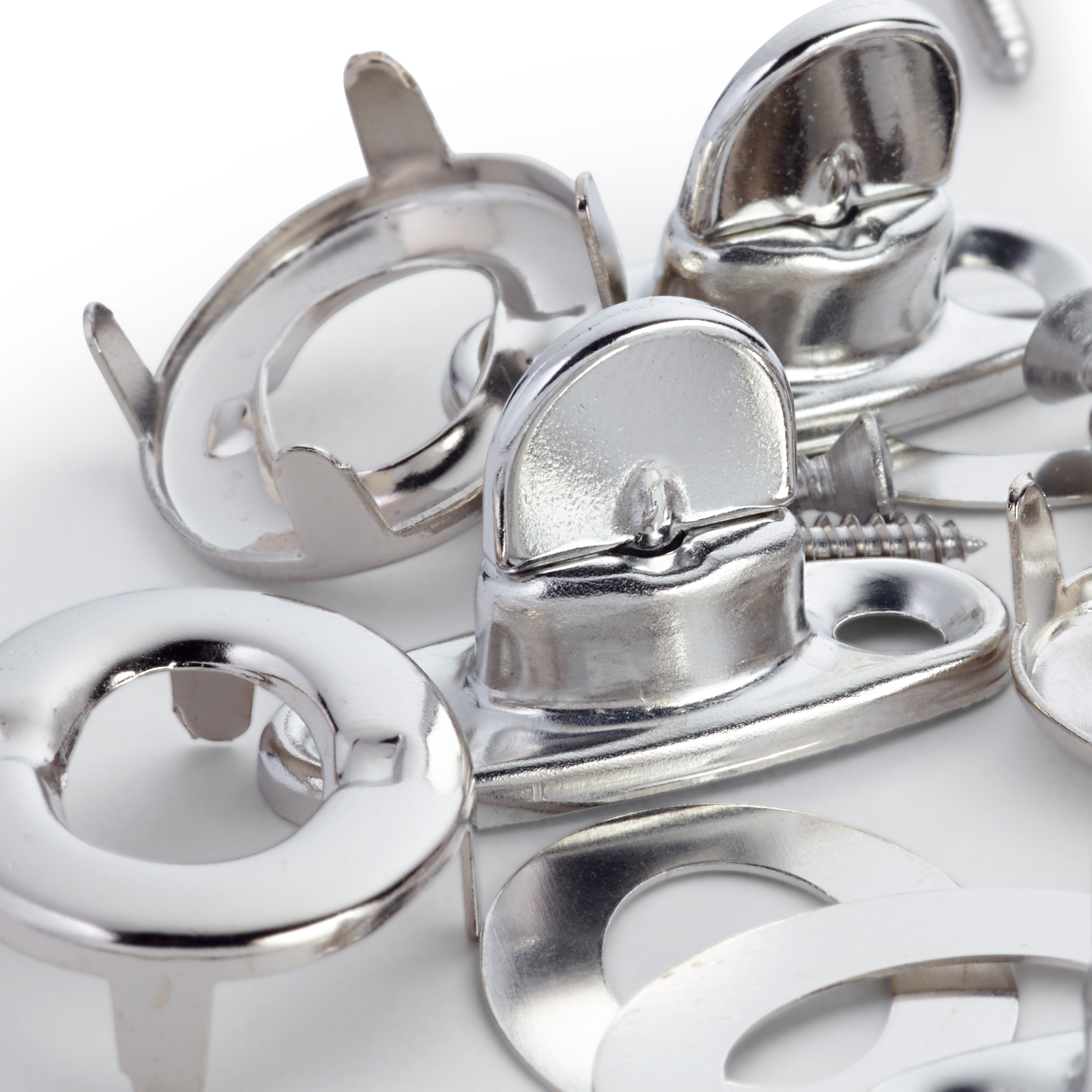 Drehverschlüsse MS 33 mm silberfarbig, 4 St