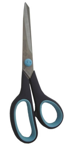 Softy-Cut-Schere 8,1/2`` 21,5 cm Mundial  Griff blau + hellblau oder andere Farbe