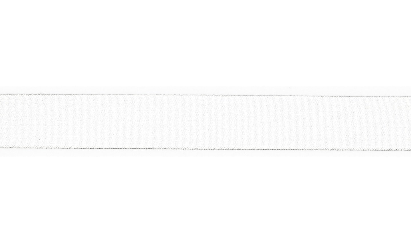 Elastic-Einfassband/Falzgummiband matt white 20mm NY/SP
