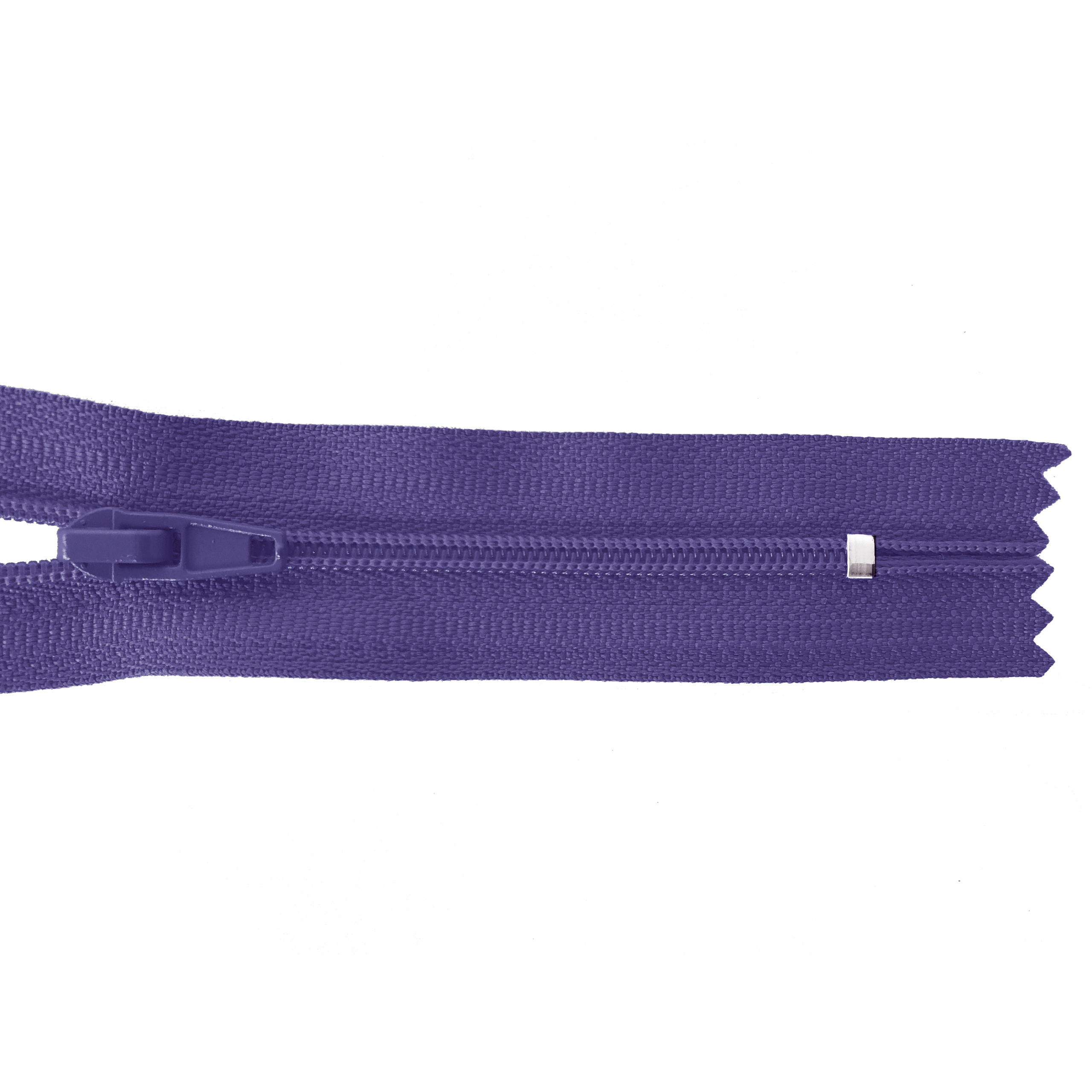 Reißverschluss 20cm, nicht teilbar, PES-Spirale fein, blauviolett, hochwertiger Marken-Reißverschluss von Rubi/Barcelona