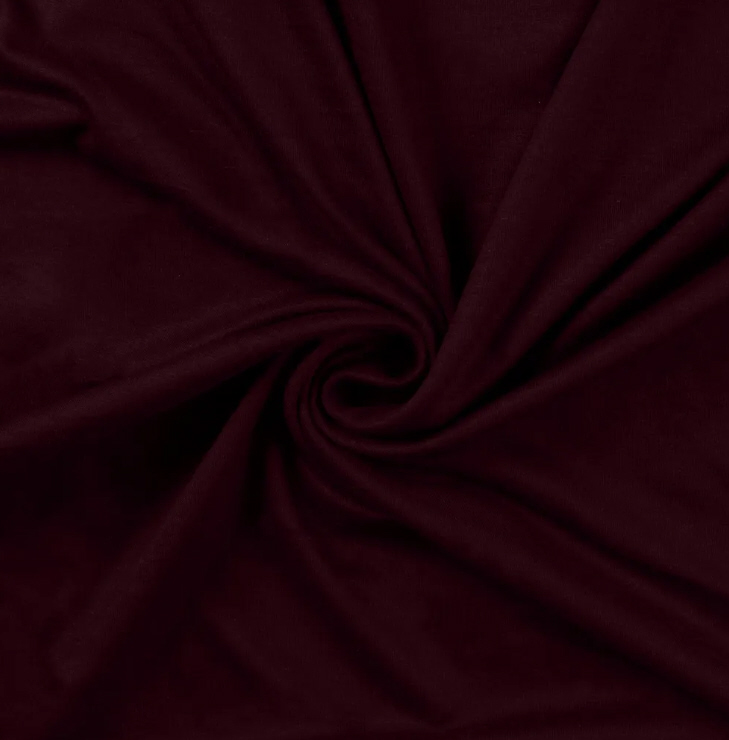 Elastik-Viskose-Jersey schwer bordeaux, ÖkoTex-zertifiziert, 150-160cm, 250g/qm, 400 g/lfm