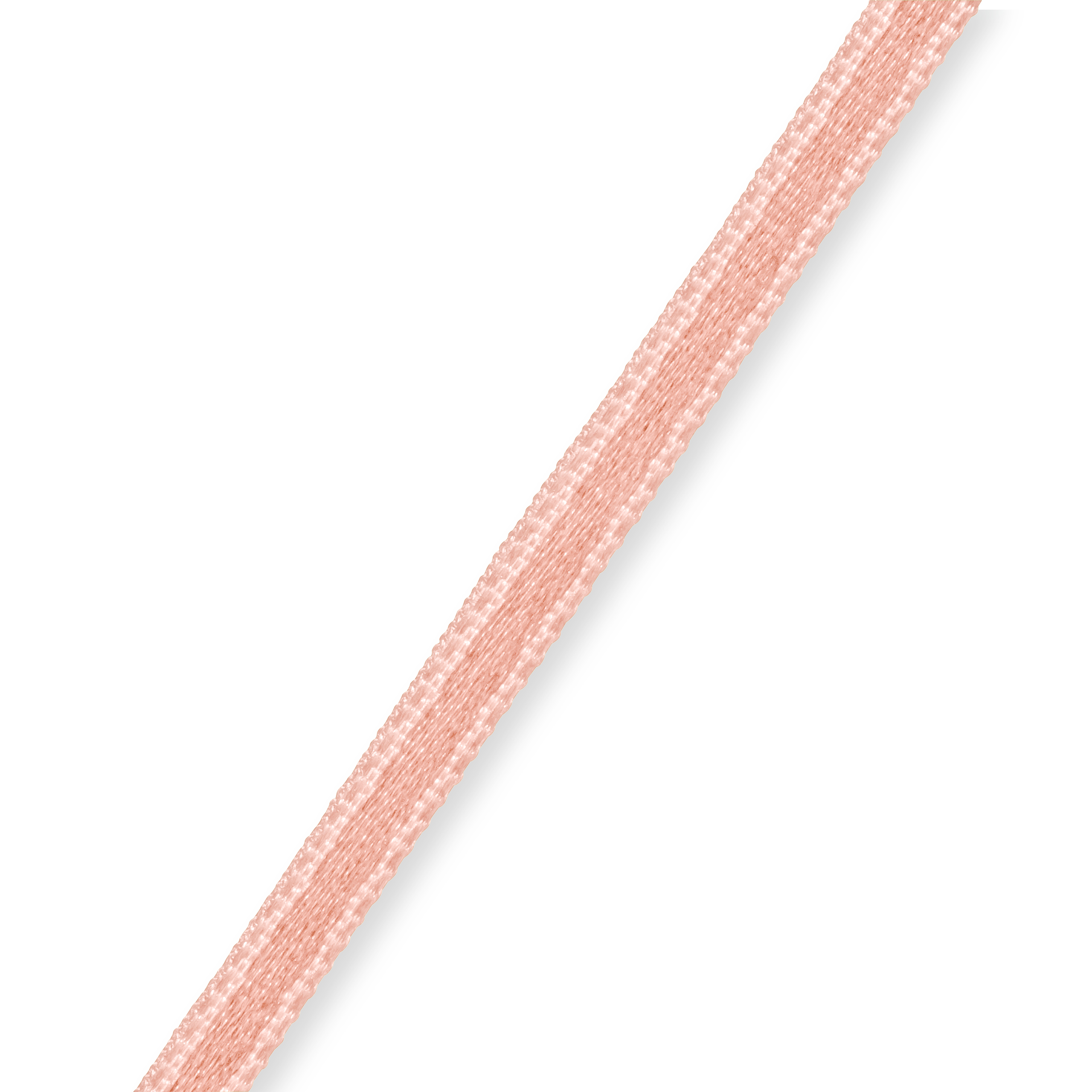 Satin ribbon 3 mm apricot, 50 m
