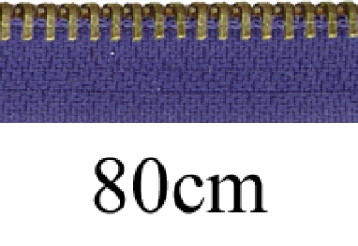 RV 80cm, teilbar, Metall goldf. breit, saphir