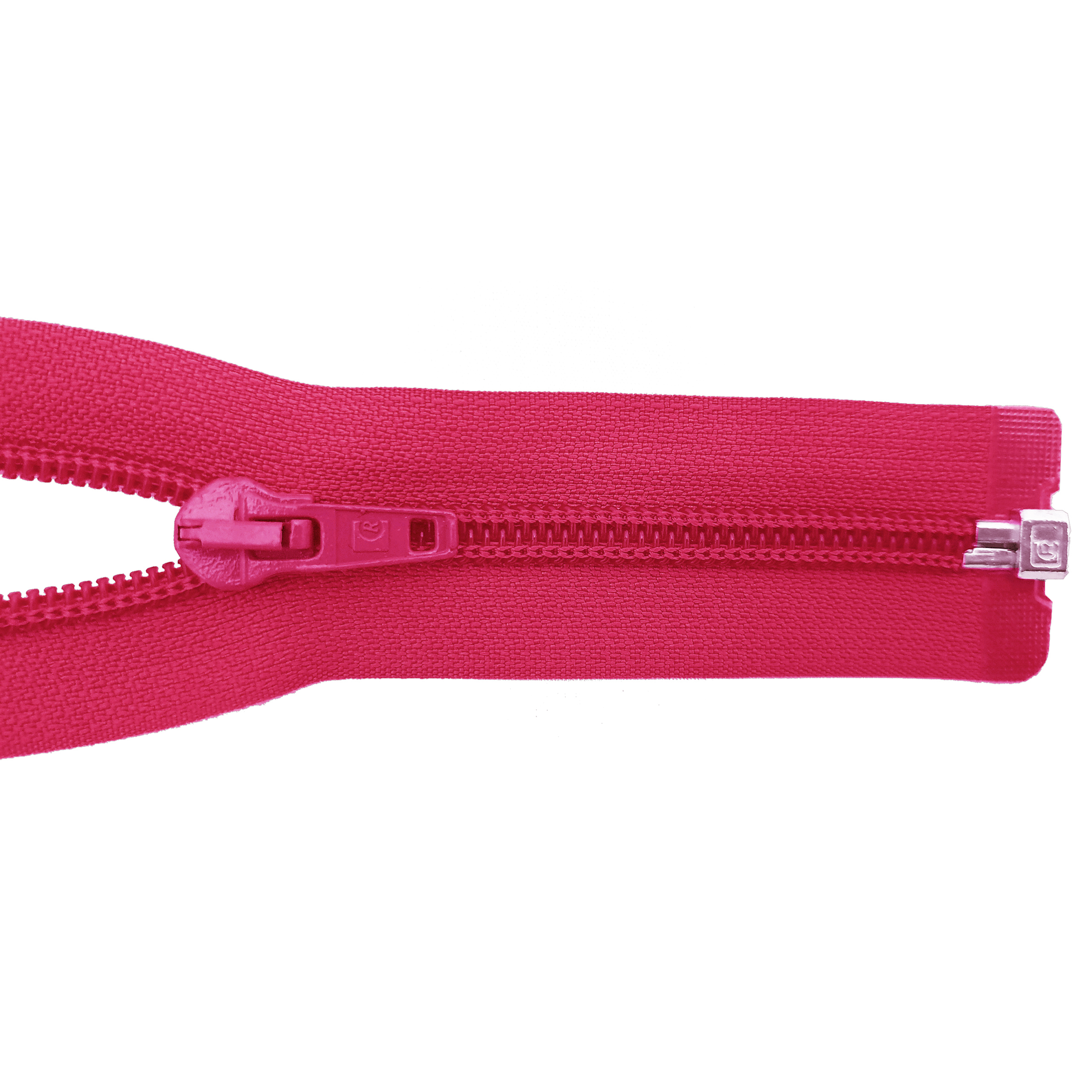 zipper 100cm,divisible, PES spiral, wide, pink