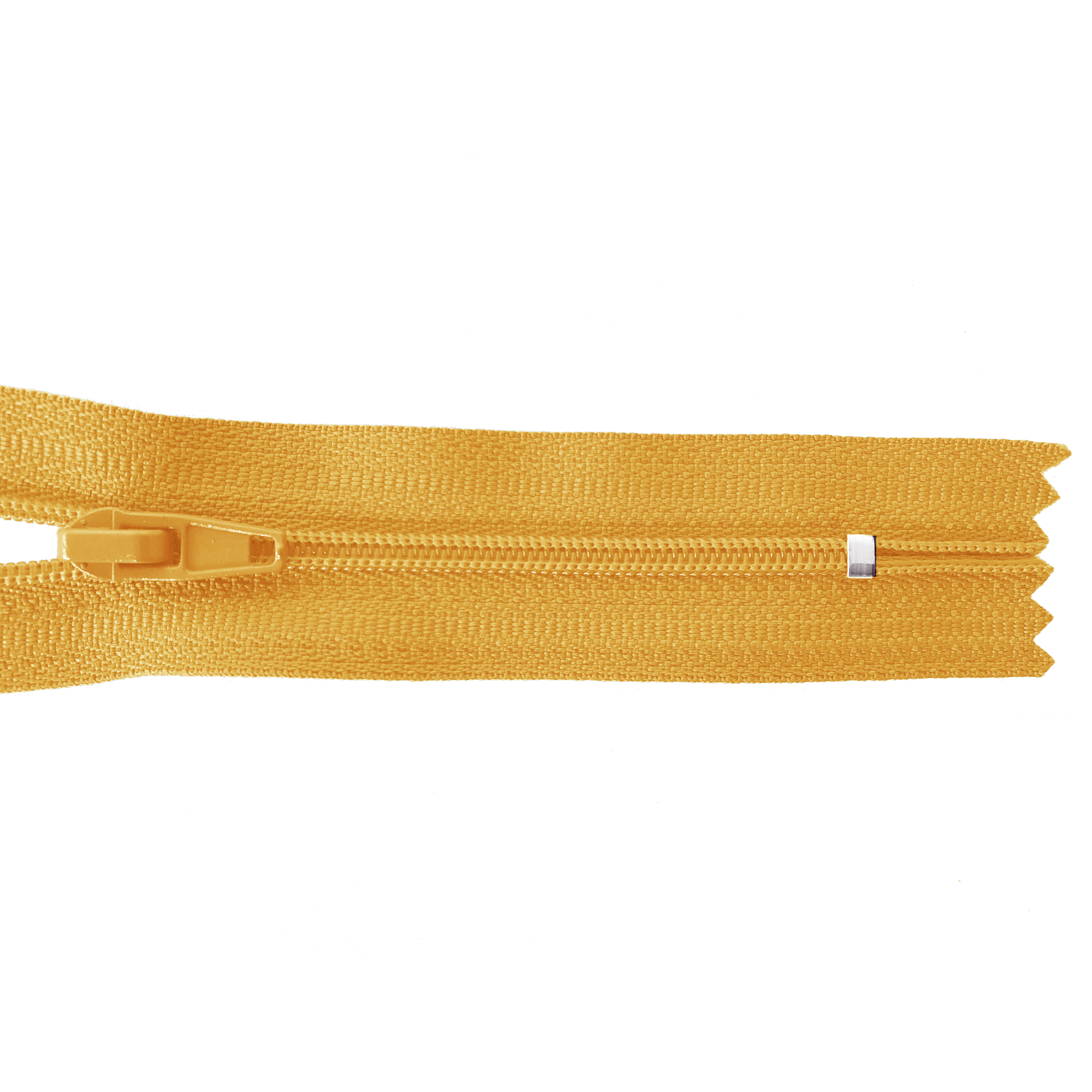 Reißverschluss nicht teilbar, PES-Spirale fein, hellorange-gelb, hochwertiger Marken-Reißverschluss von Rubi/Barcelona
