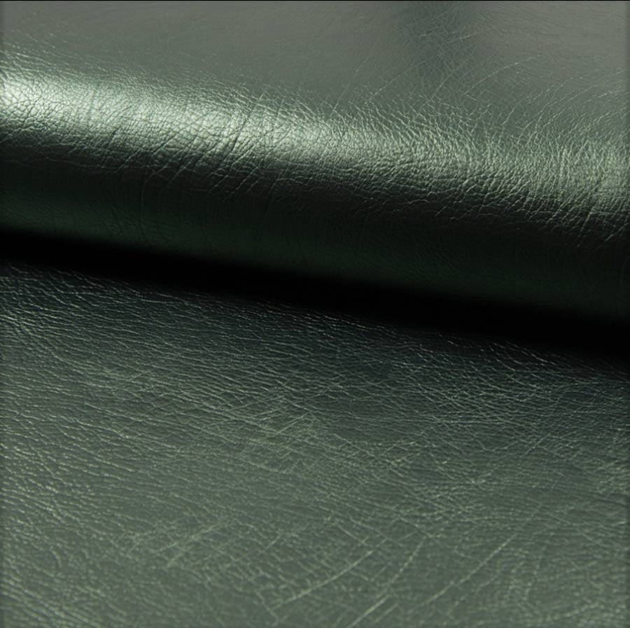 Lederimitat Vintage Glattleder, kräftig für Taschen dunkelgrün, 50%PU, 44% VI, 6PES, ca.132-137cm breit, 415g/m²