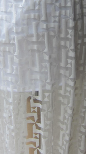 Jersey, Ausbrenner transparent / rohweiss 95% PES, 5% EL, 140 cm SO LANGE VORRAT REICHT