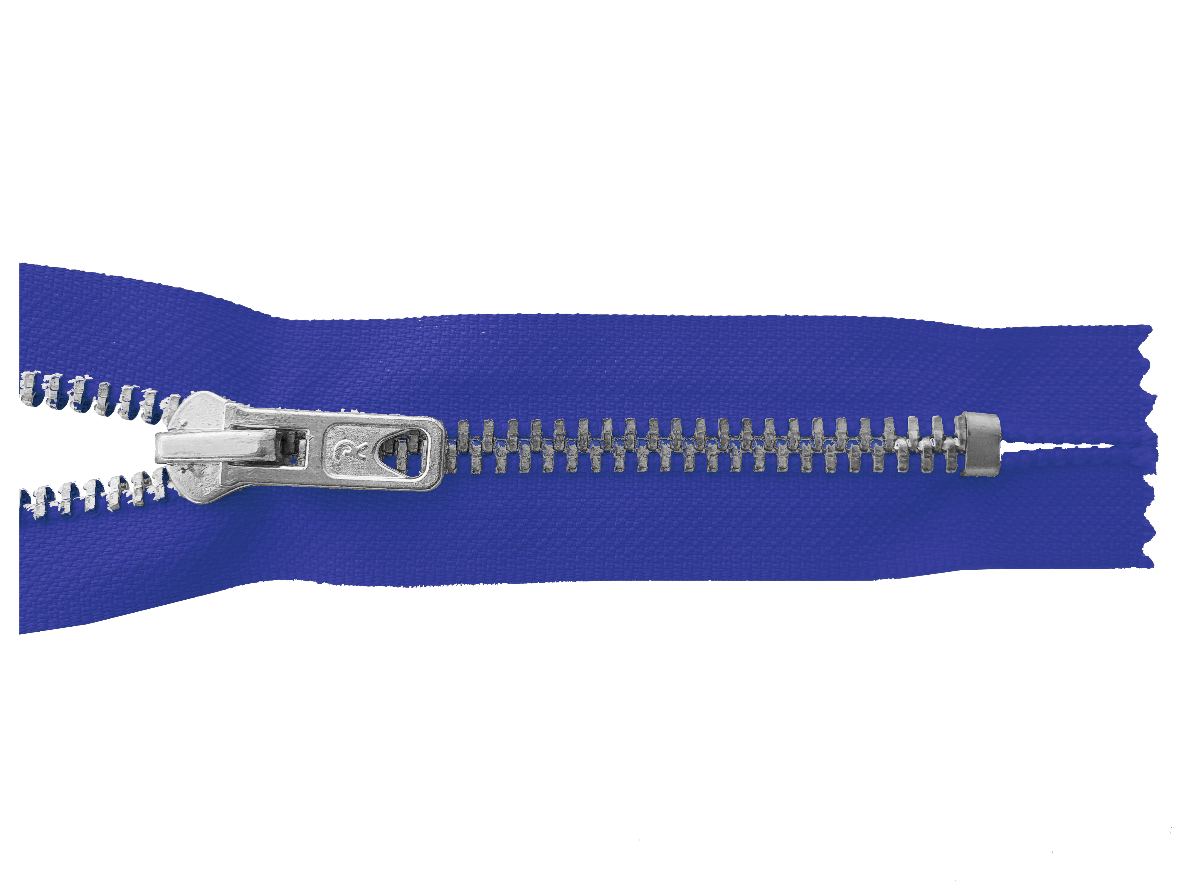 RV 16cm, nicht teilb., Metall silberf. breit, royalblau