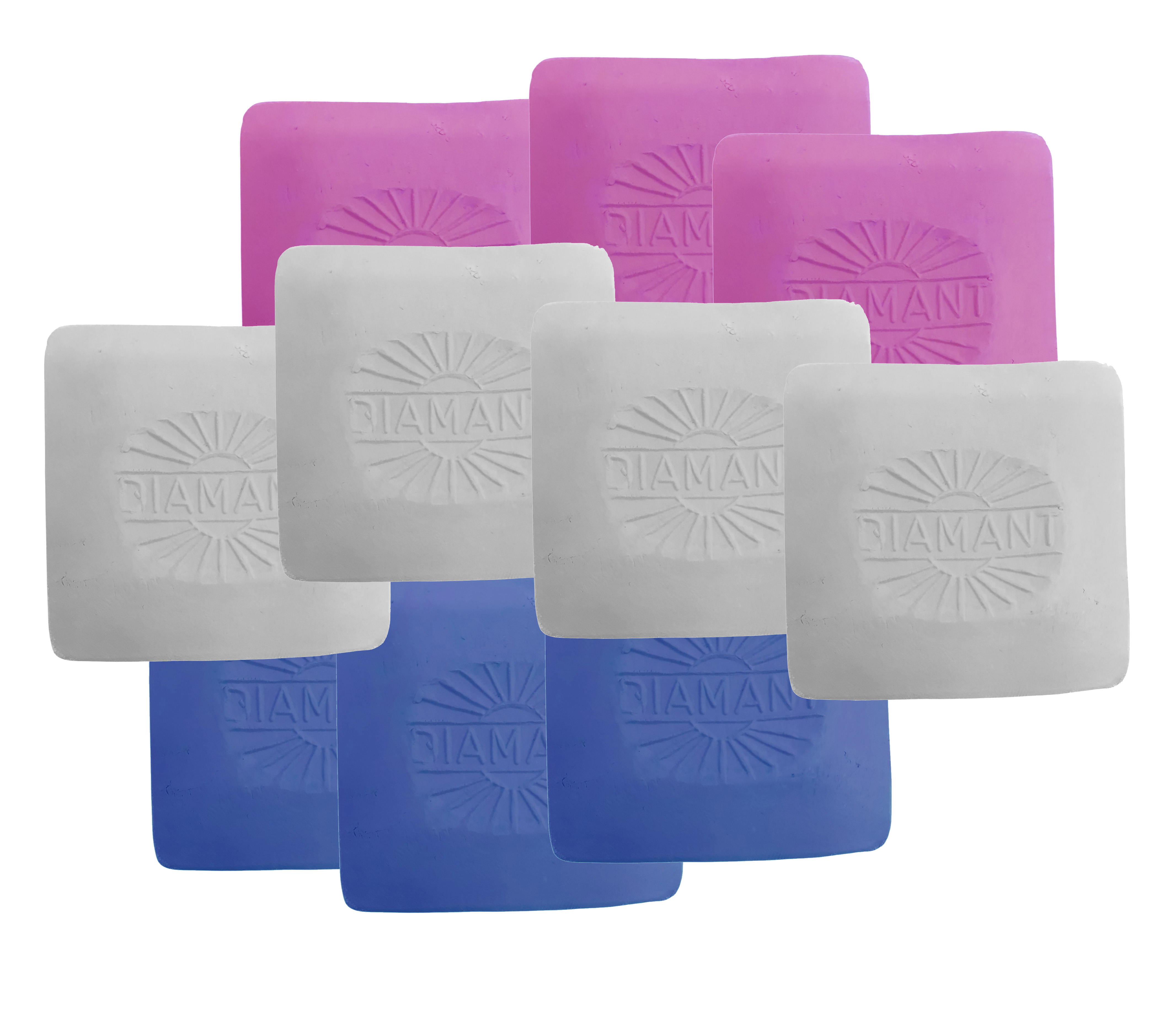Schneiderkreide farbig Sortiment von 10 Stück (3 x pink, 3 x blau, 4 x weiß)