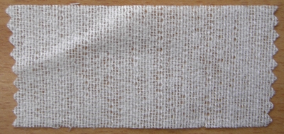 GewebeeinlageBand 40mm weiß, gerade Kleber für Bügeleisen  50m, 65% VI, 35% PES