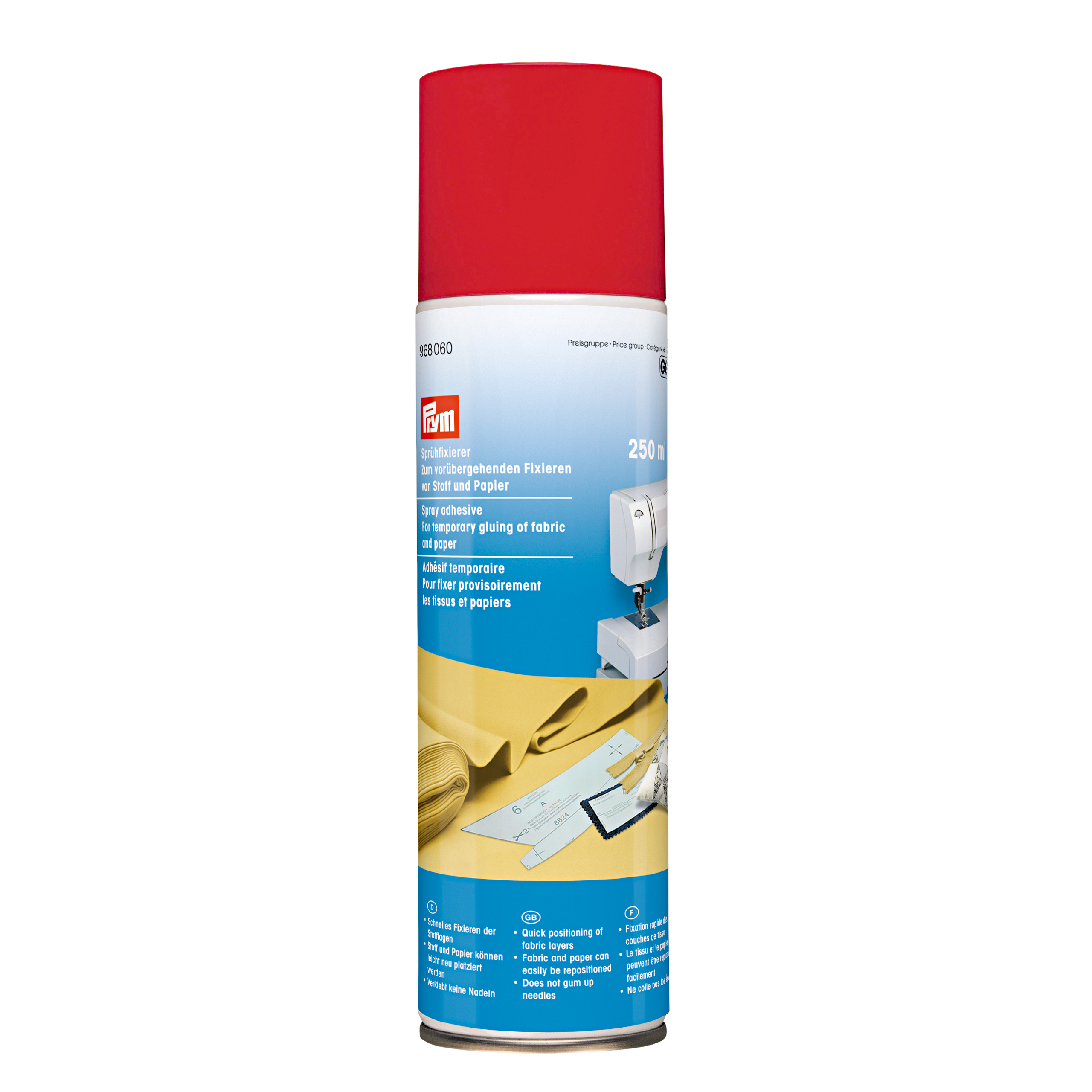 Spray adhesive, aerosol of 250 ml, 0,25 L