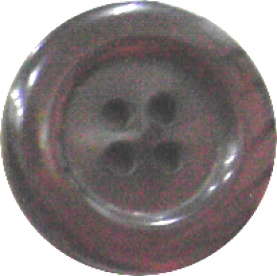 Knopf 20mm Kunststoff 4 Loch  d.rotbraun 