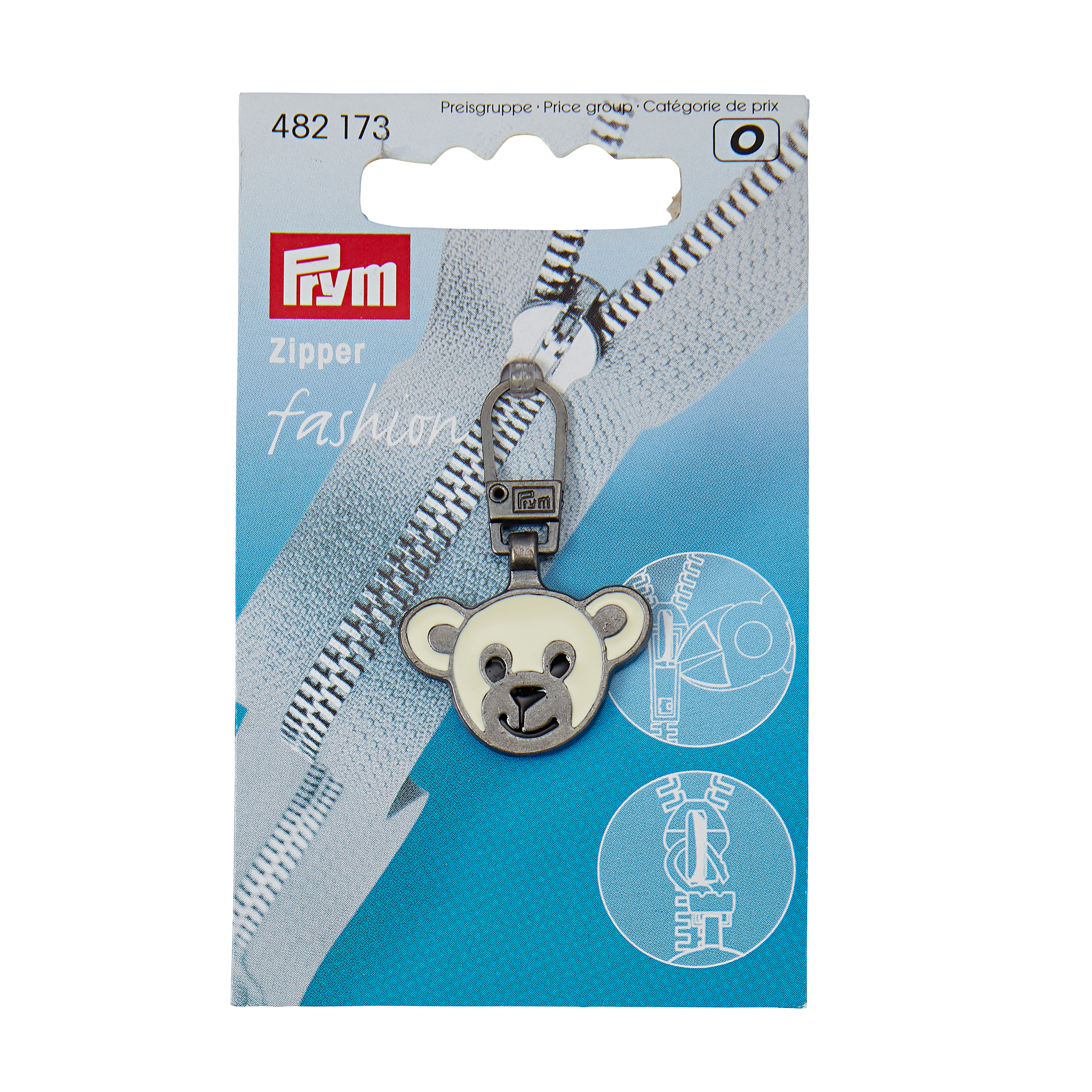 Fashion-Zipper für Kinder Bär, 1 St