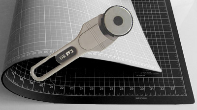 Cutting Mat 90 x 60 cm + rotary cutter 45mm