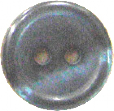 Knopf 15mm Kunststoff Marmorierung 2 Loch  d.grünblau 